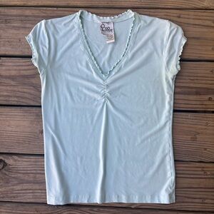 Lilly Pulitzer Mint Green Ruffle Tee